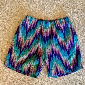 EUC Amazing Retro 90s Style Colorful Southwestern Custom Shorts by Adam Arnold